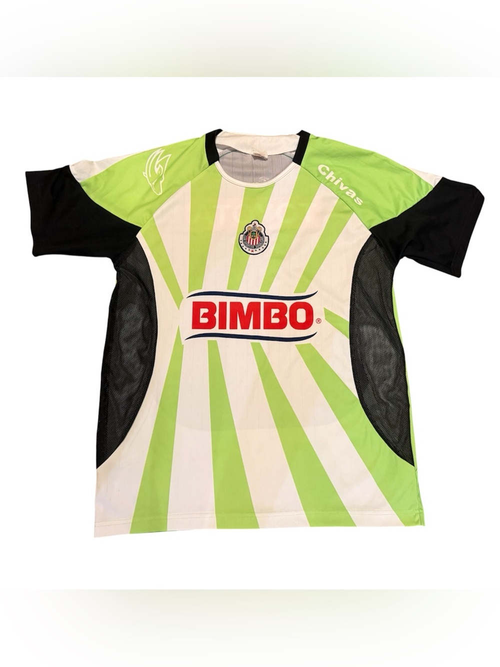 Ross America Men Bimbo Toyota Chivas De Guadalajara Soccer Jersey Large Green